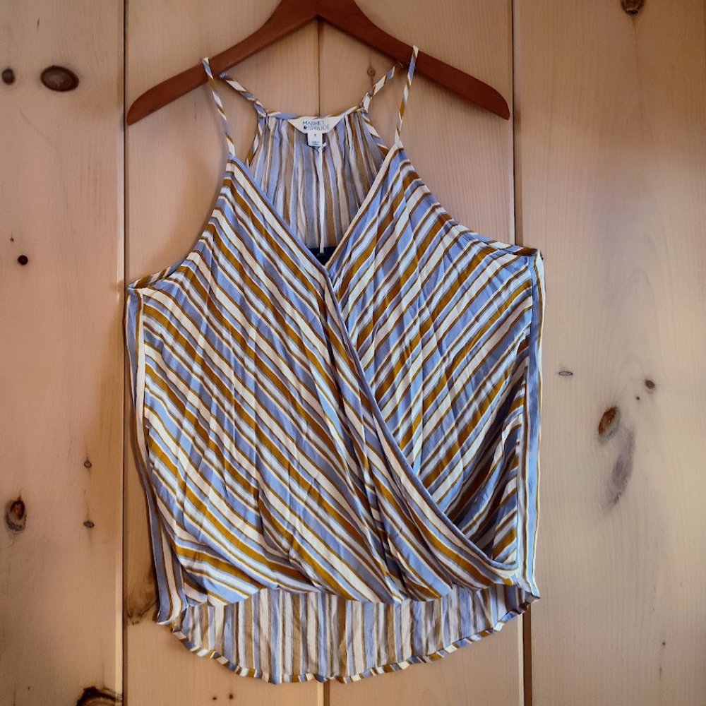 Market & Spruce Striped Tank-top